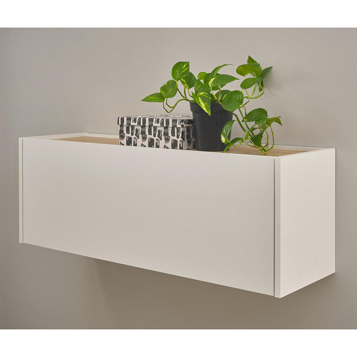 HÄNGESCHRANK Crisp-61 - Weiß, Holzwerkstoff (100/35/30cm) - Lomado