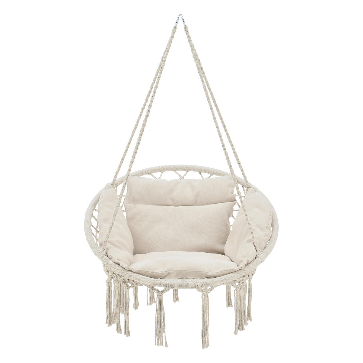 HÄNGESESSEL Kailua - Creme, Textil (80/135/80cm) - casa.pro