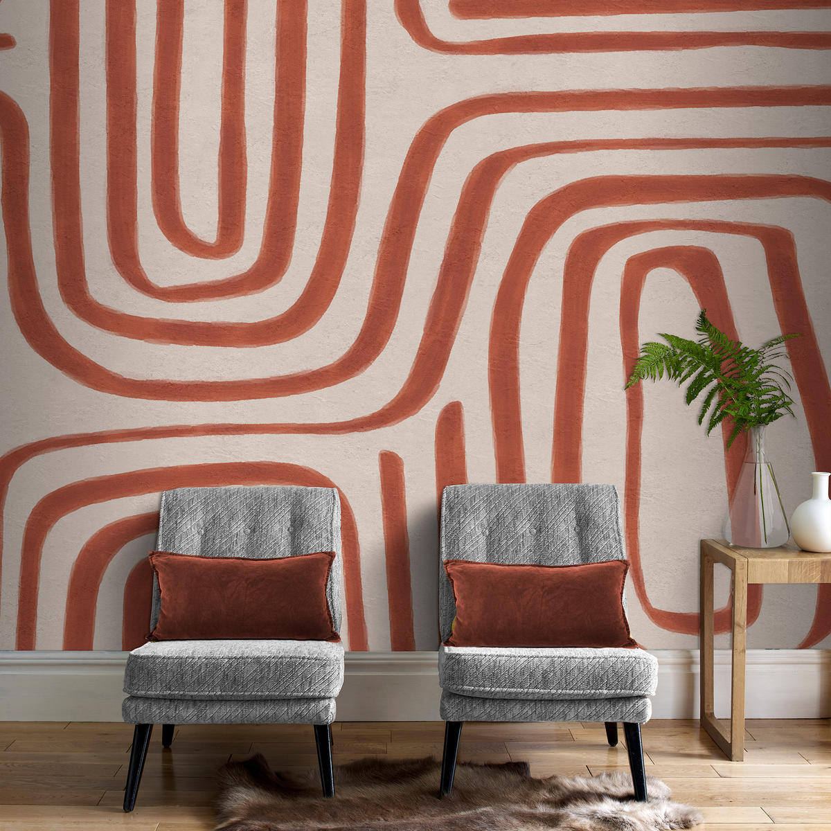 FOTOTAPETE - Diquan - Braun, Papier/Kunststoff (300/280cm) - Art for the Home
