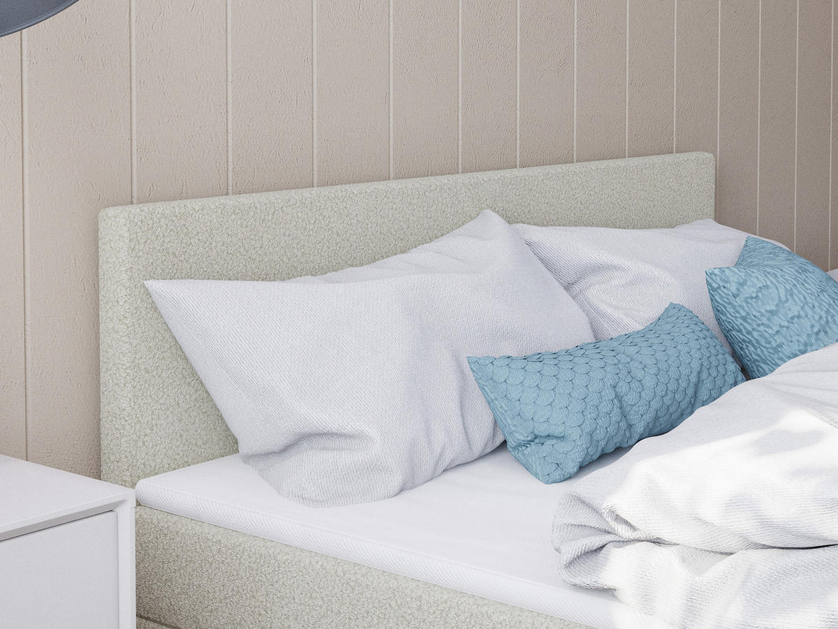 BOXSPRINGBETT ROTELLO 140x200 cm, Beige - Beige, Textil (140/200cm) - Fedve