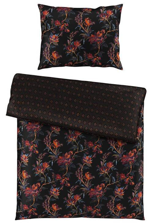 WENDEBETTWÄSCHE Satin 140/200 cm  - Schwarz, KONVENTIONELL, Textil (140/200cm) - Esposa