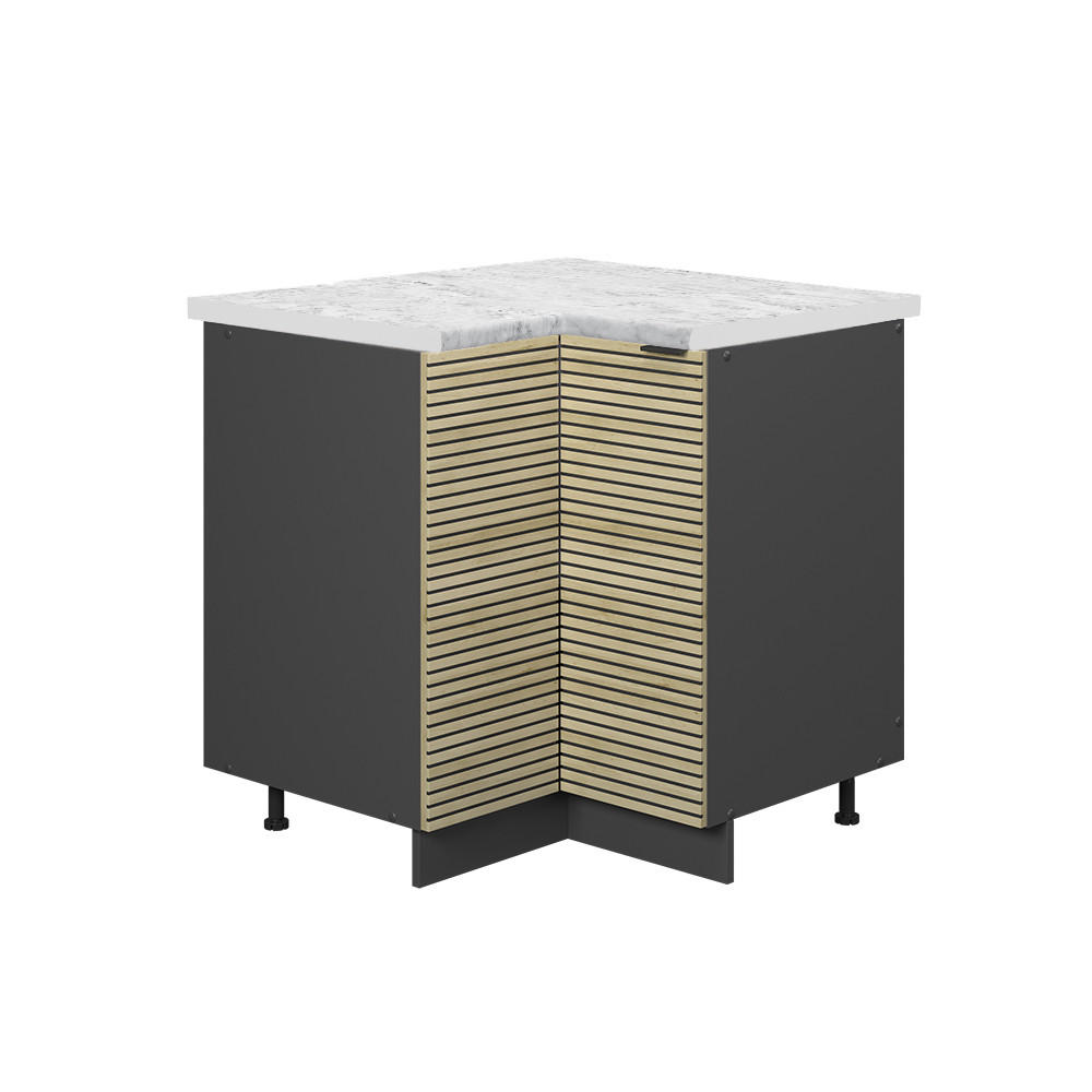 ROHOVÁ SKŘÍŇKA Fame-Line Dubový panel - antracitová/barva dubu, kompozitní dřevo (80.5/82/60cm) - Vicco