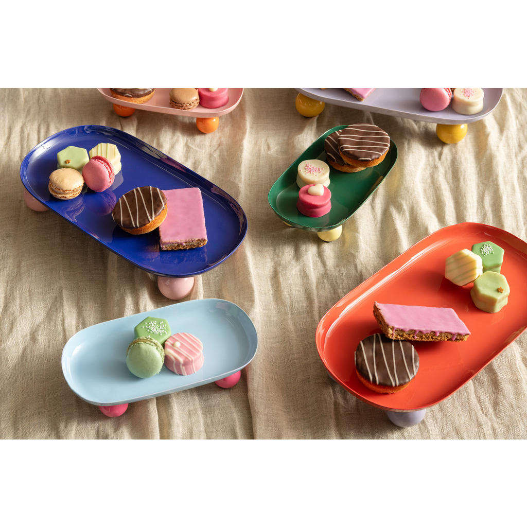 Thumbnail - Present Time Serviertablett, Hellblau, Metall, 16x6x39 cm, CE, Tischkultur & Servieren, Servierplatten