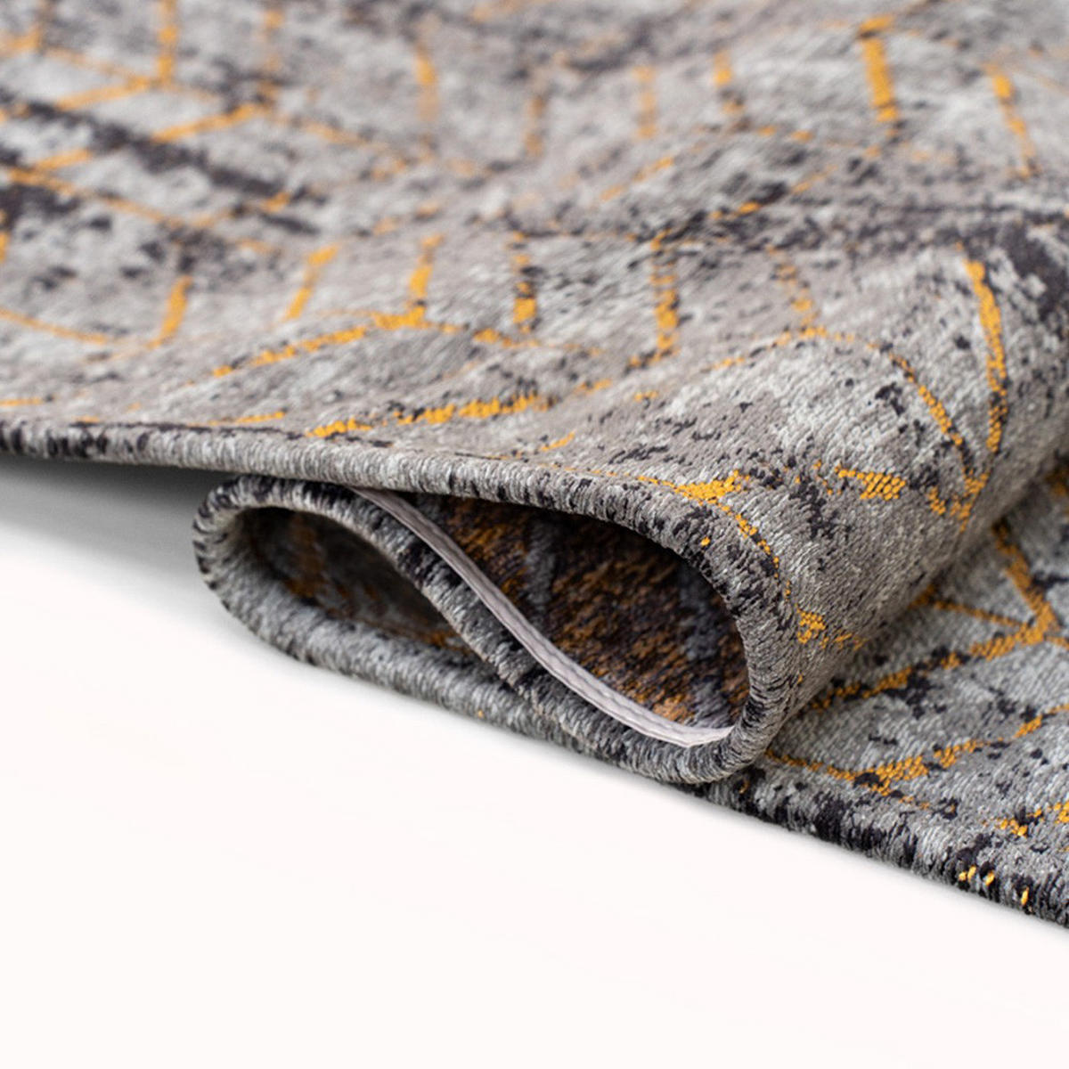 TEPPICH Broadway Glitter Mad Men Jacob's Ladder 280/390 cm - Schwarz, Naturmaterialien/Textil (280/390cm) - Louis De Poortere