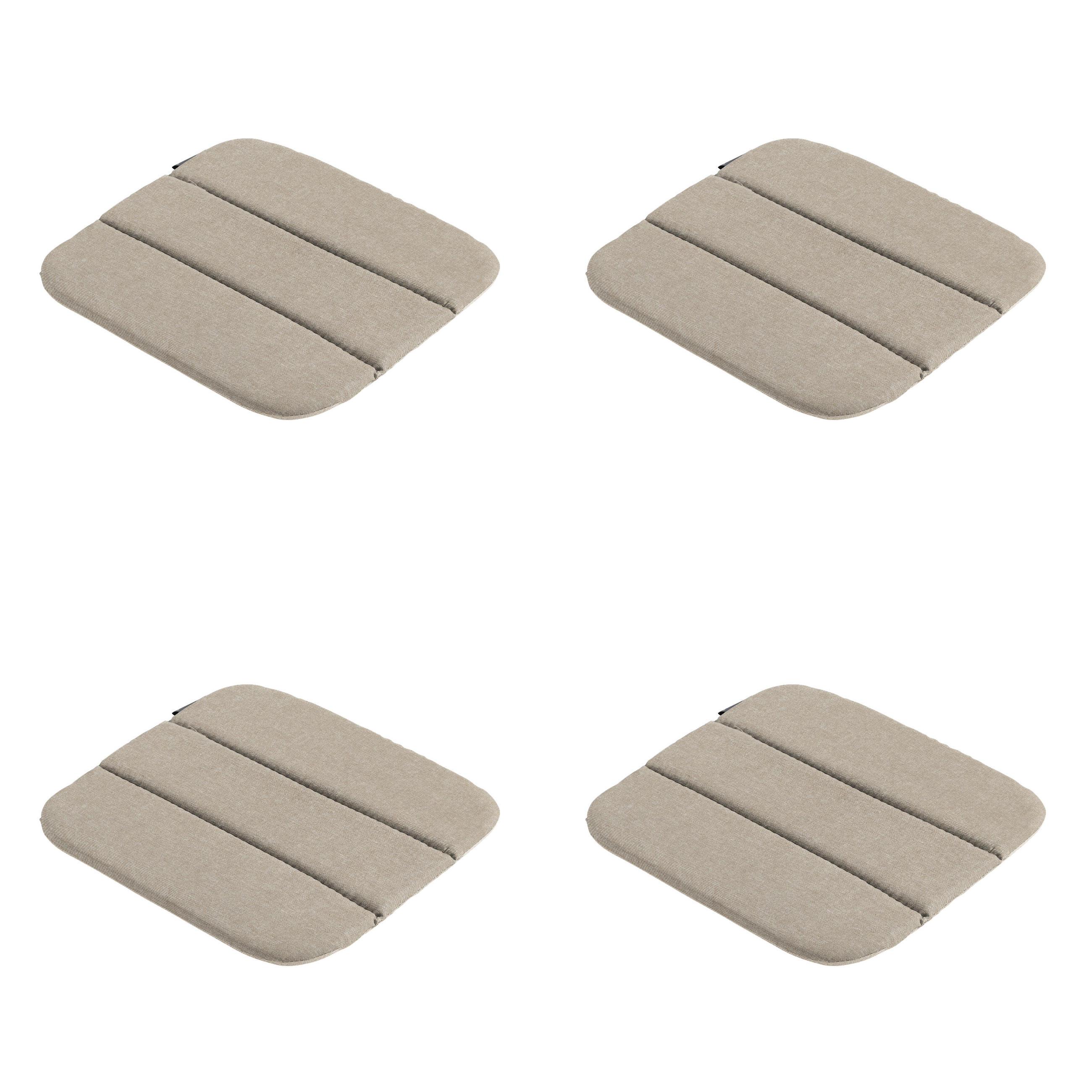 SITZKISSEN Panama - Beige - 40/40/3 cm - 4er-Set - Beige, Textil (40/3/40cm) - Madison