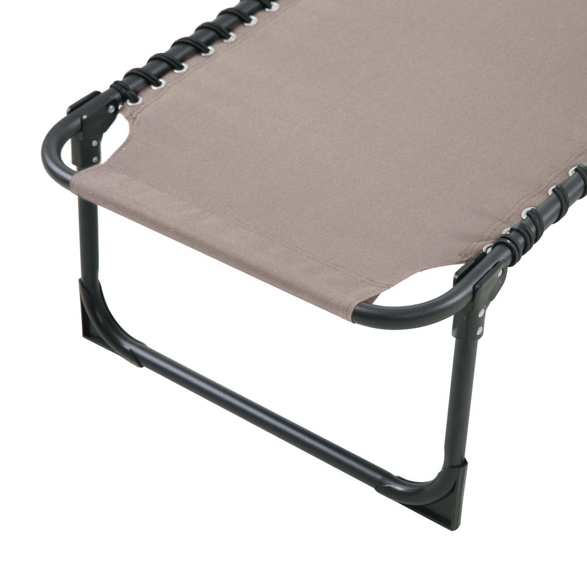 GARTENLIEGE 2er Set Beige - Beige, Metall (56/30/190cm) - SVITA