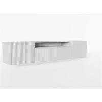 LOWBOARD VAREN 200/41/40 cm, Hängender TV-Schrank Weiß - Weiß, Holzwerkstoff (200/41/40cm) - MASSENO
