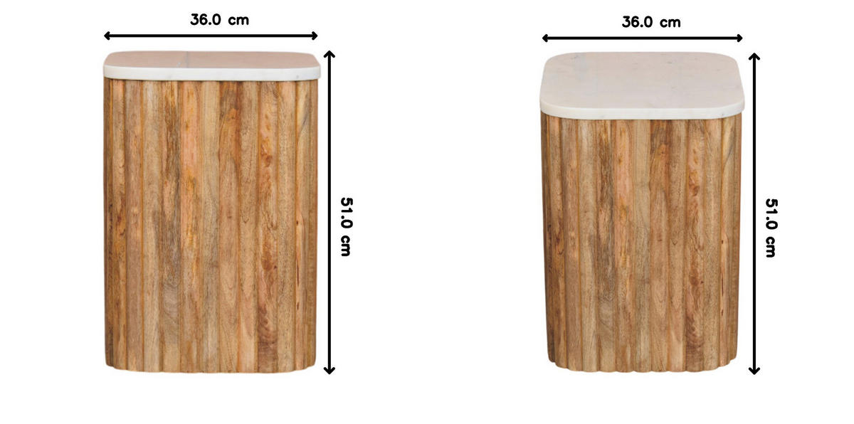 BEISTELLTISCH mit Amber-Eichen-Finish, Platz auf der Tischplatte, braun - Braun, Naturmaterialen/Holz (36/36/51cm) - Artisan Furniture