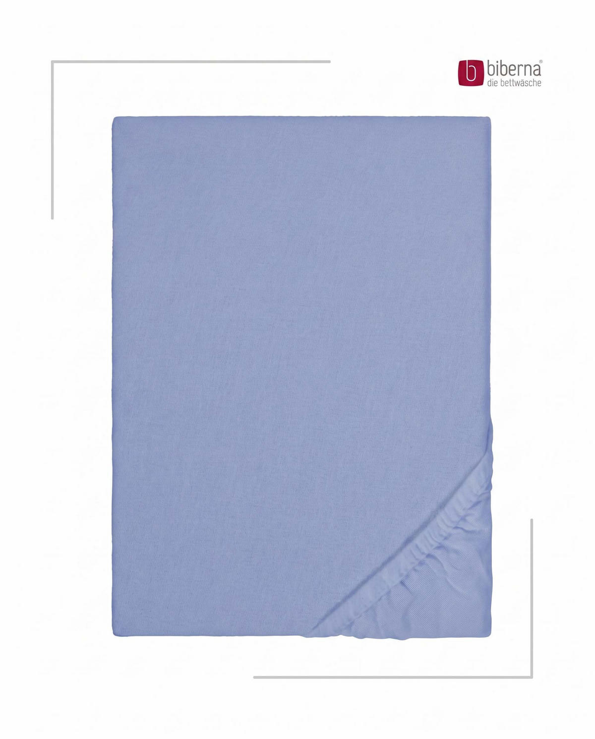 SPANNBETTTUCH Premium Biber blau, 180x200 cm - 200x200 cm - Blau, Textil (200/200cm) - biberna