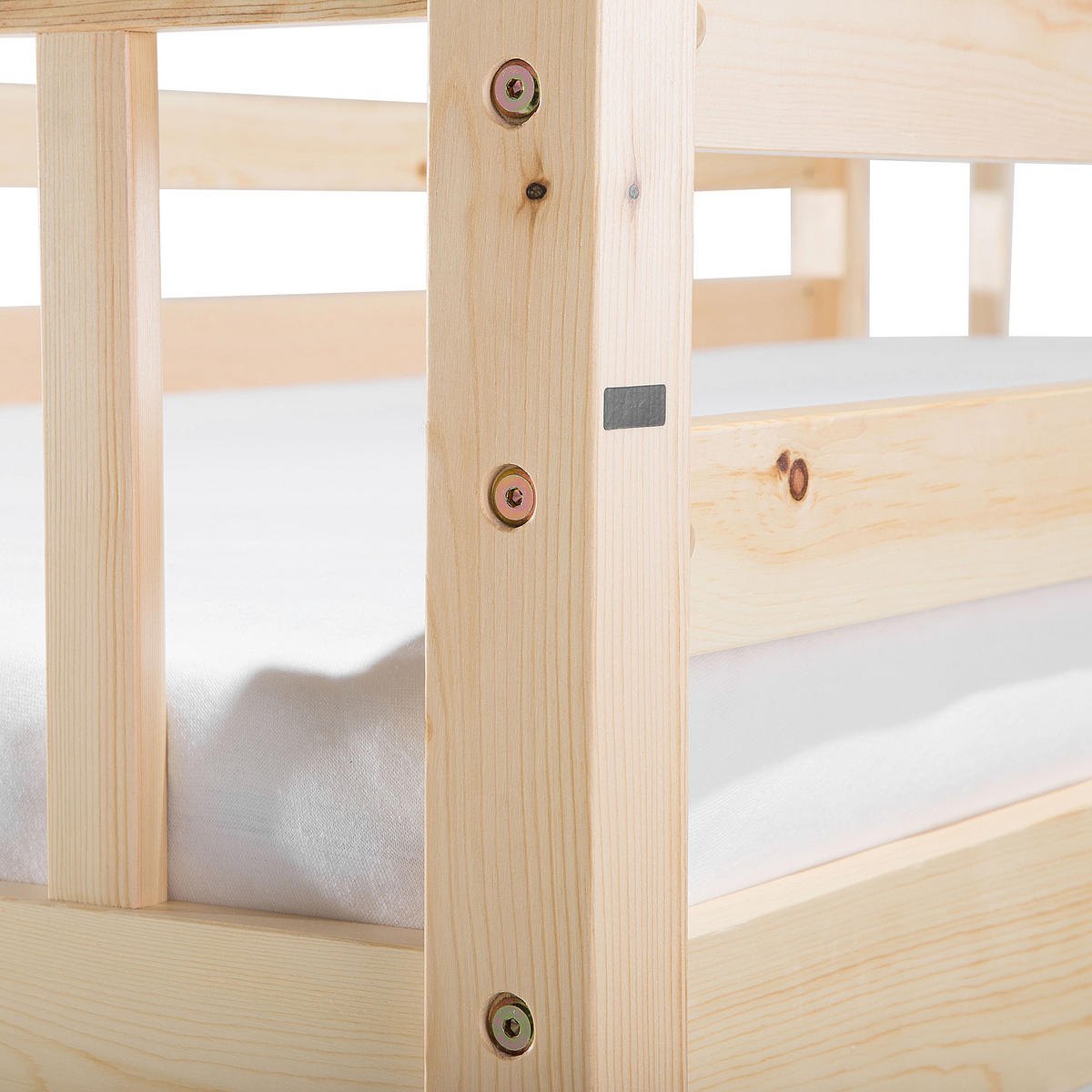 HOCHBETT Heller Holzfarbton 90-200 cm Revin - Eschefarben, Holz (90/200cm) - Beliani