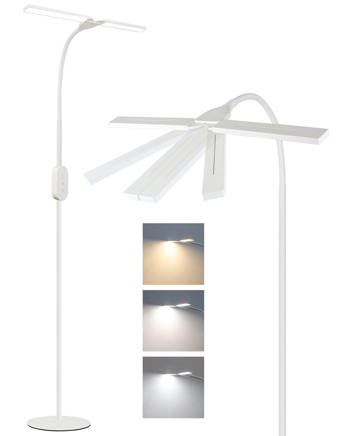 ZMH Led Weiß 22x158x44 cm