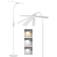 LED STEHLAMPE Glanzar 44/22/158 cm - Weiß, Metall (44/22/158cm) - ZMH