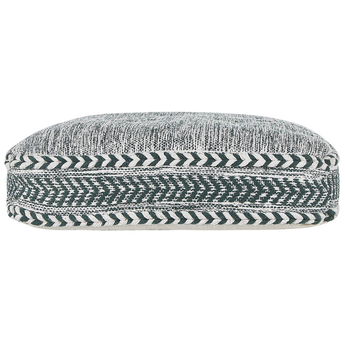 POUF Birch 60/60/12 cm - Grün, Naturmaterialien (60/12/60cm) - Beliani