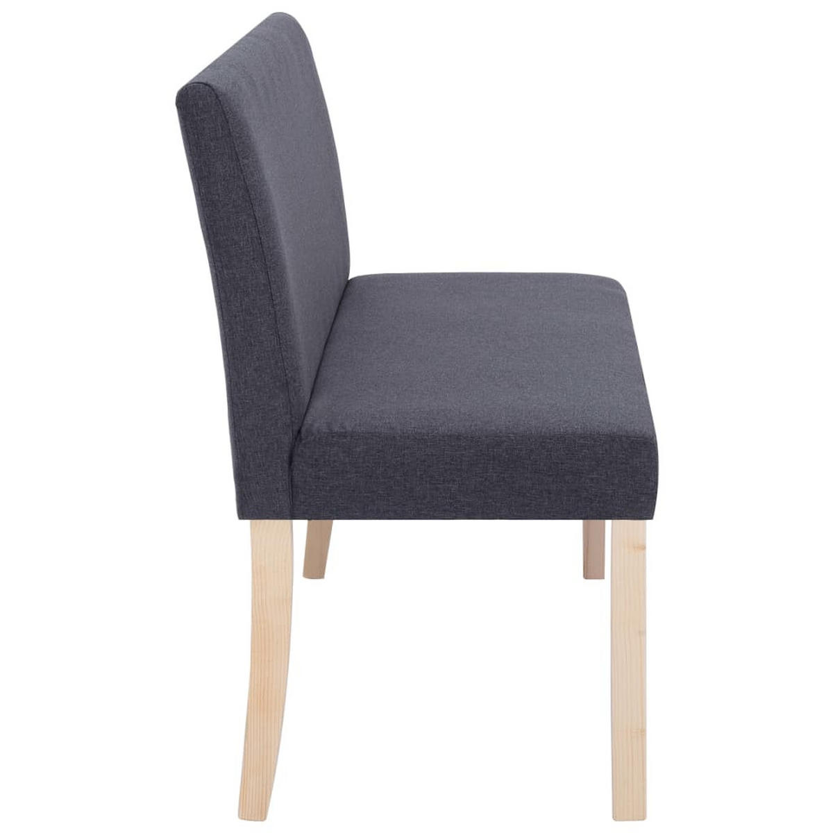 SITZBANK 139,5 Cm Dunkelgrau Polyester - Grau, Textil (54/85.5/139.5cm) - vidaXL