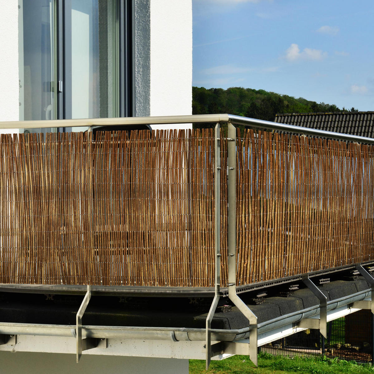 SICHTSCHUTZZAUN SolVision W79 500/160 cm Weide - Naturfarben, Kunststoff (500/160cm) - Sol Royal