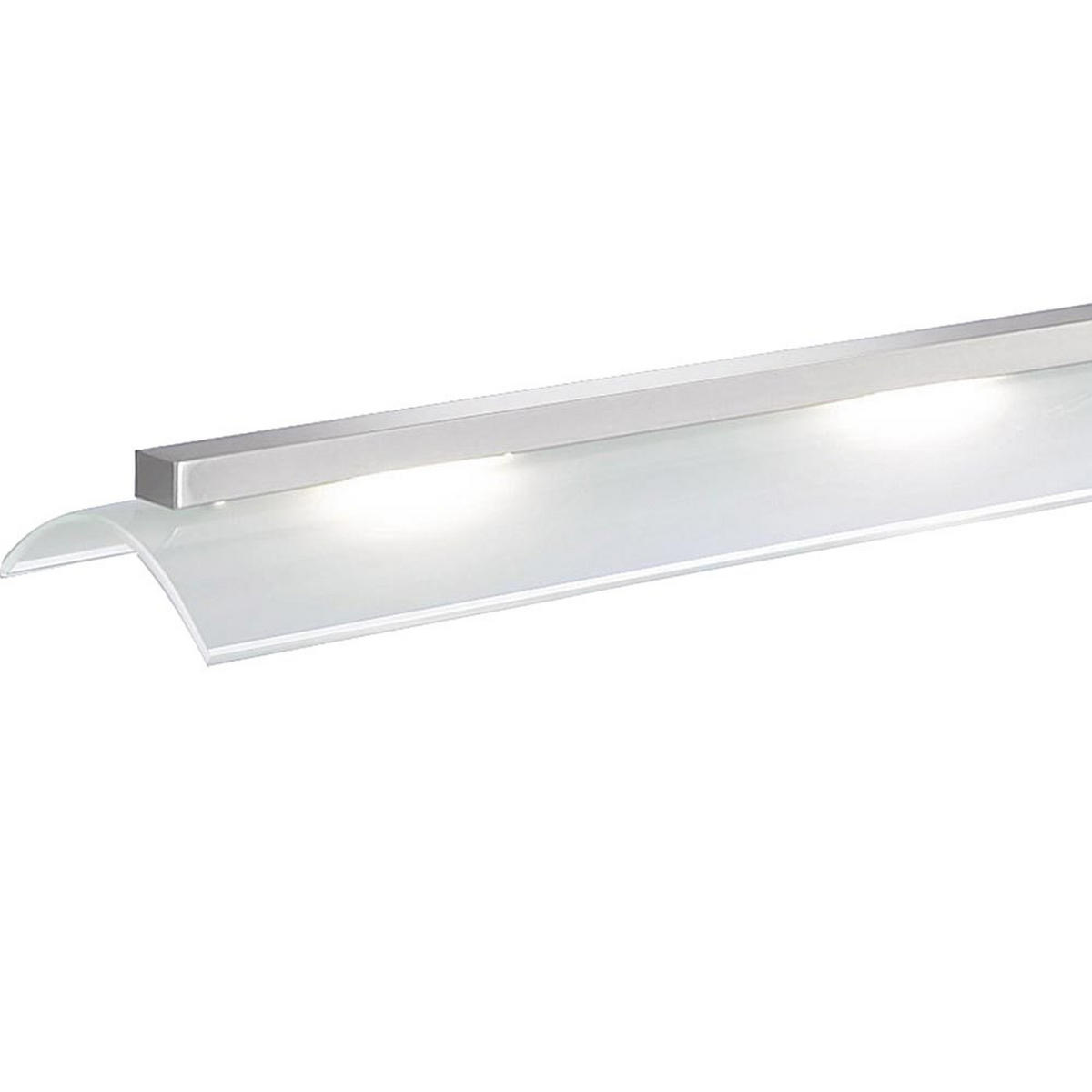 LED HÄNGELEUCHTE Stahl Silber - Silberfarben, Glas (110/14/160cm)