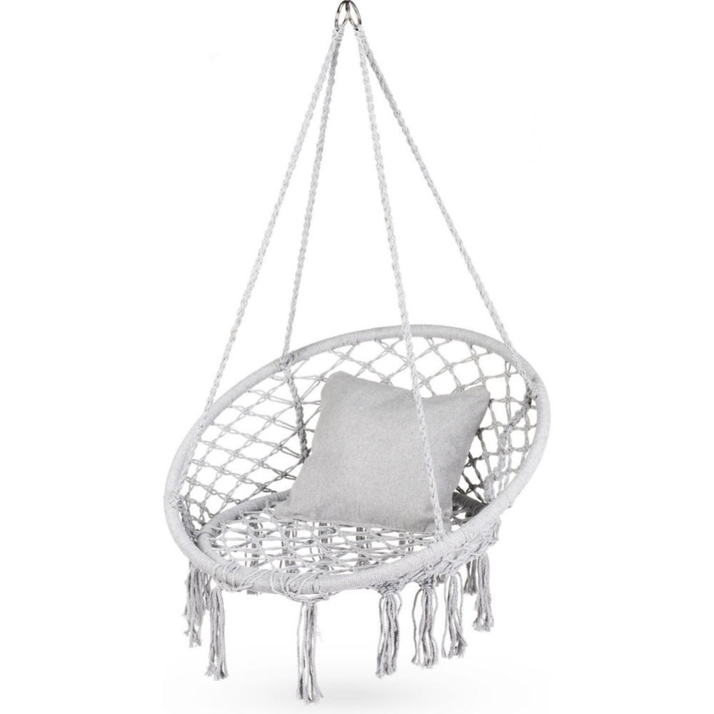 HÄNGESESSEL bis 150 kg - Grau, Textil (80/38/80cm) - Outtec
