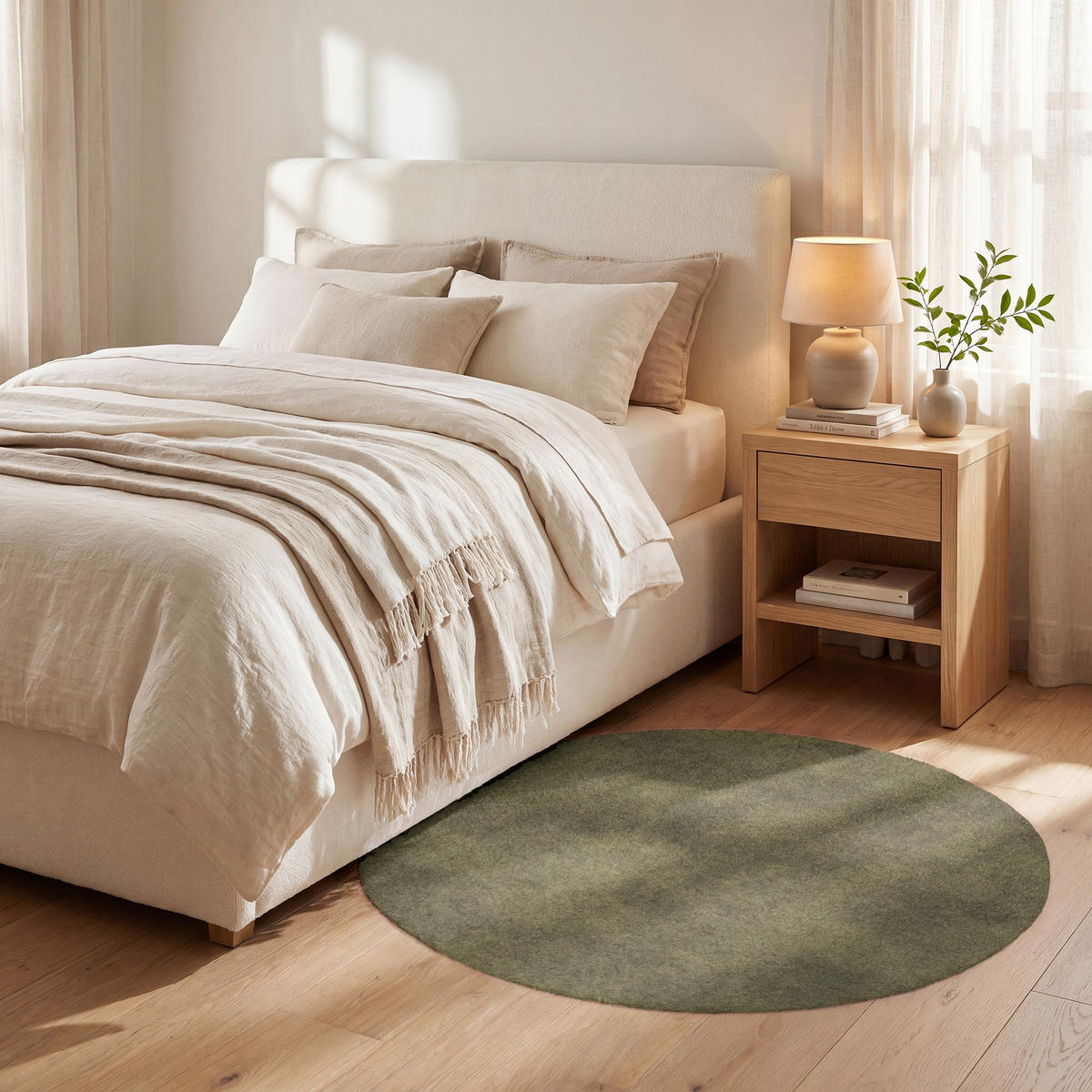KOBERCE - Textúra - abstraktná - zelená - 90x90 cm - olivovozelená, textil/plast (90/90cm) - OnlyWow