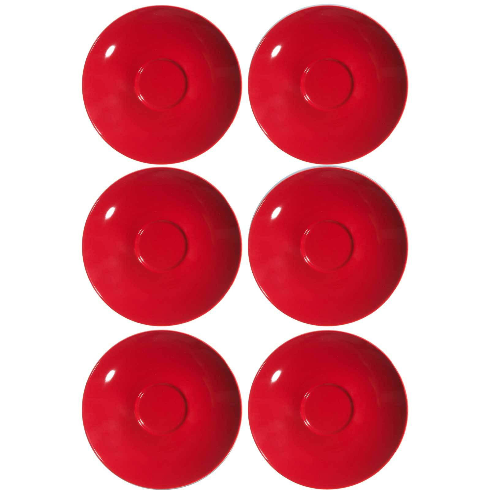 KAFFEEUNTERTASSEN Doppio Rot ø 16 cm 6er Set - Rot, Keramik (16cm) - Ritzenhoff Breker