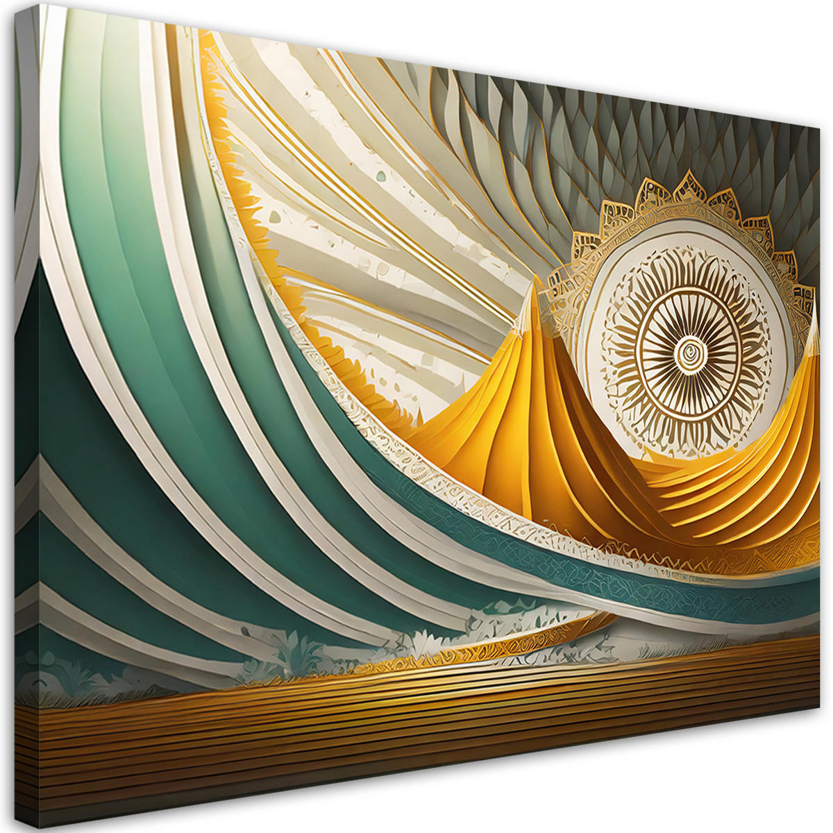 WANDBILD mandala orientalische abstraktion - Multicolor, Textil (60/40cm) - Feeby