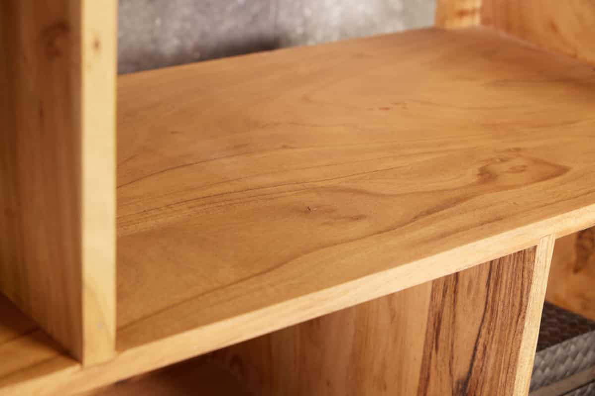 BÜCHERREGAL CUBUS Akazie Natur 190cm - Braun, Holz (88/190/35cm) - riess-ambiente