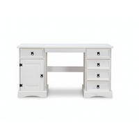 SCHREIBTISCH Weiß - Weiß, Holz (47/141/76cm) - ebuy24
