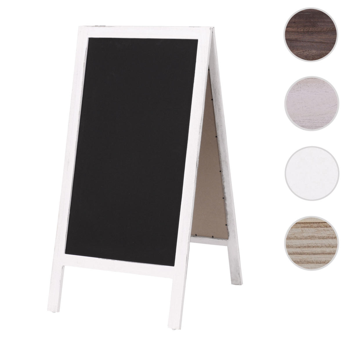 XL REKLAMNÍ TABULE Bílá - bílá, dřevo (50/100/57cm) - MCW