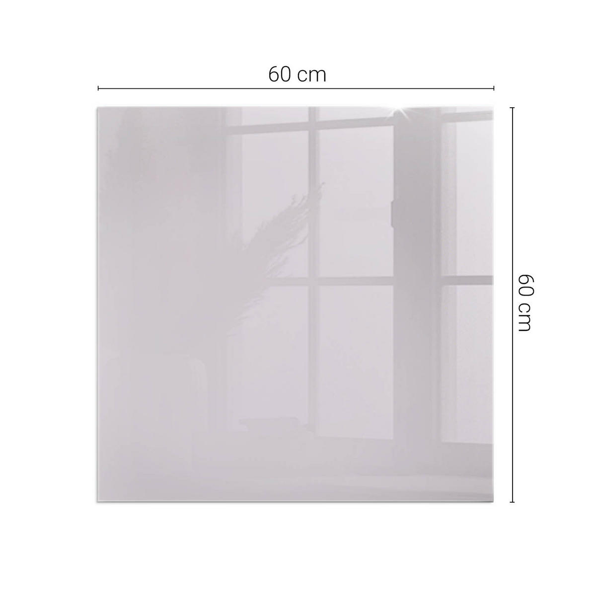 GLASPLATTE für Kamin 60x60 cm Lila - Lila, Glas (60/60/0.4cm) - ArtPrintCave