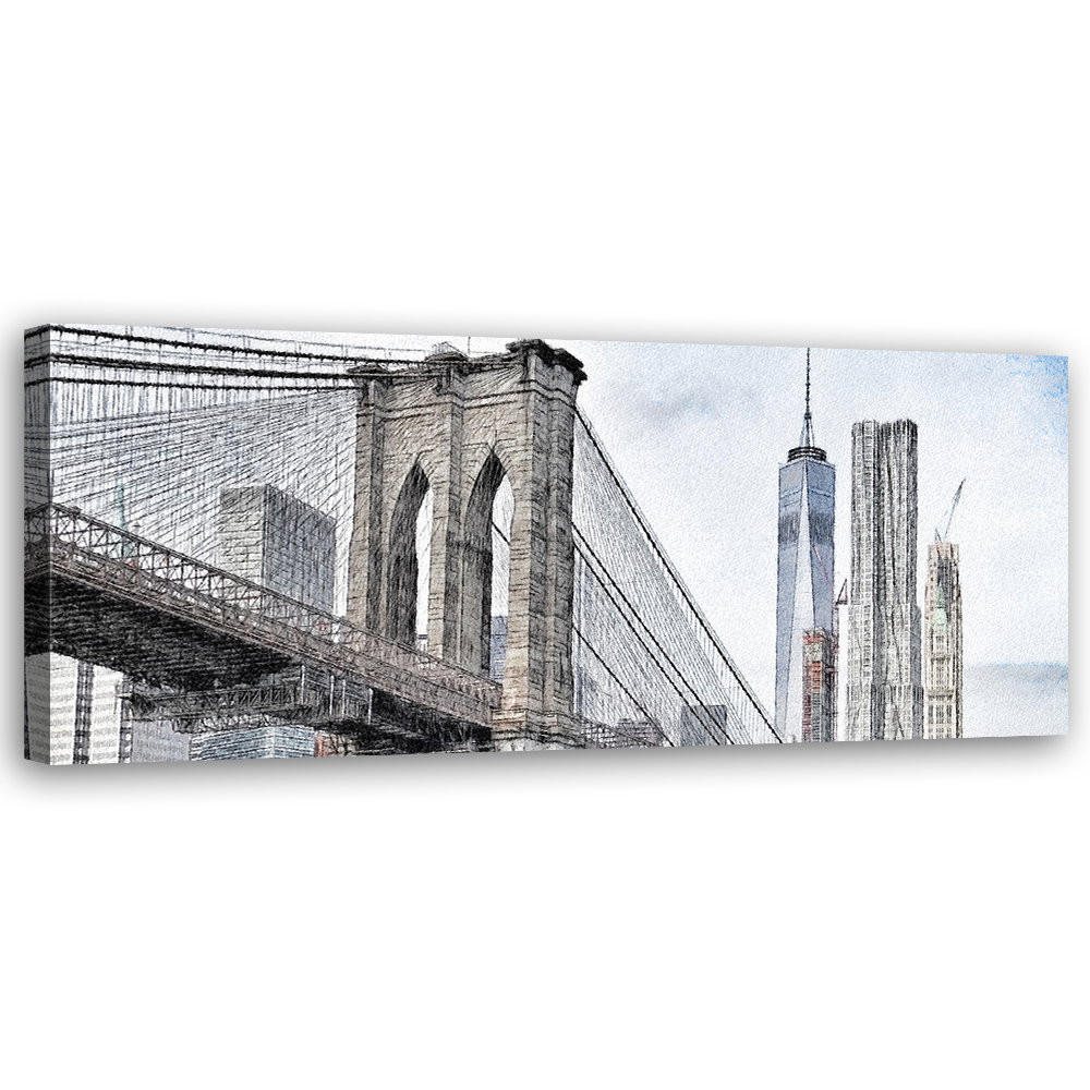 KUNSTDRUCK Grau 150/50 cm - Grau, Textil (150/50cm) - KUNSTLOFT