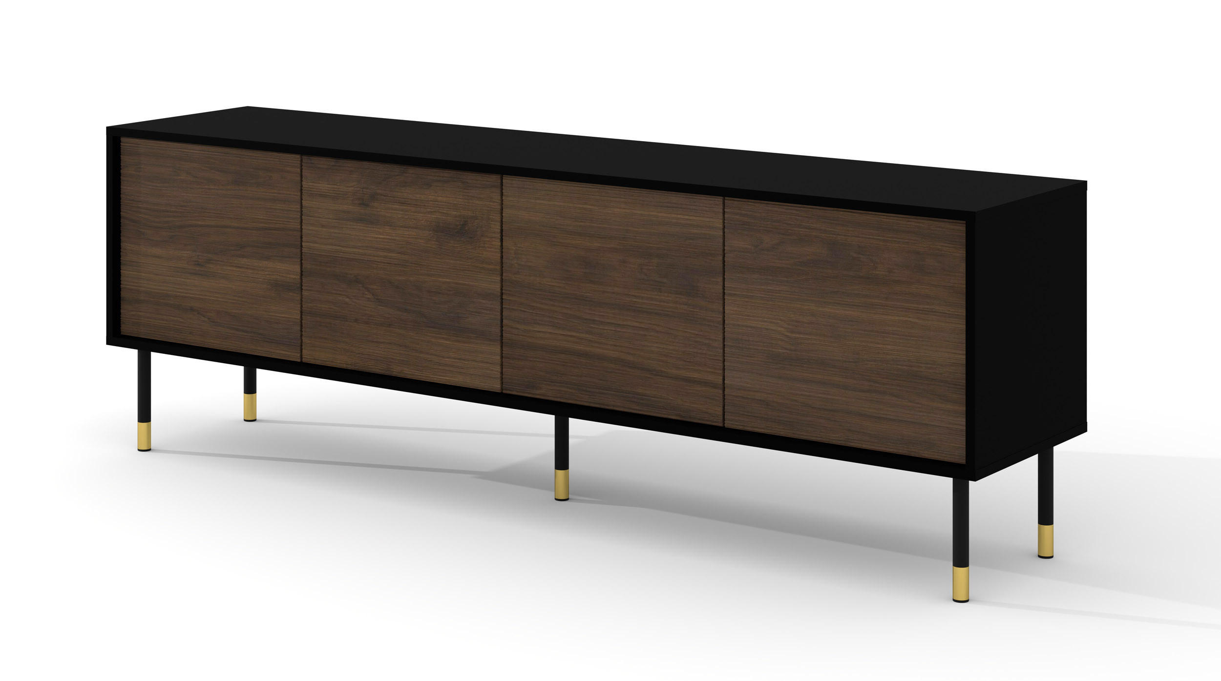 Raumhirsch Furniture TV Schwarz 180x60x40 cm