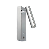 WANDLEUCHTE Tofino, Silber/Chrom, 18cm - Chromfarben, Metall (6/18/2cm) - KOSILUM