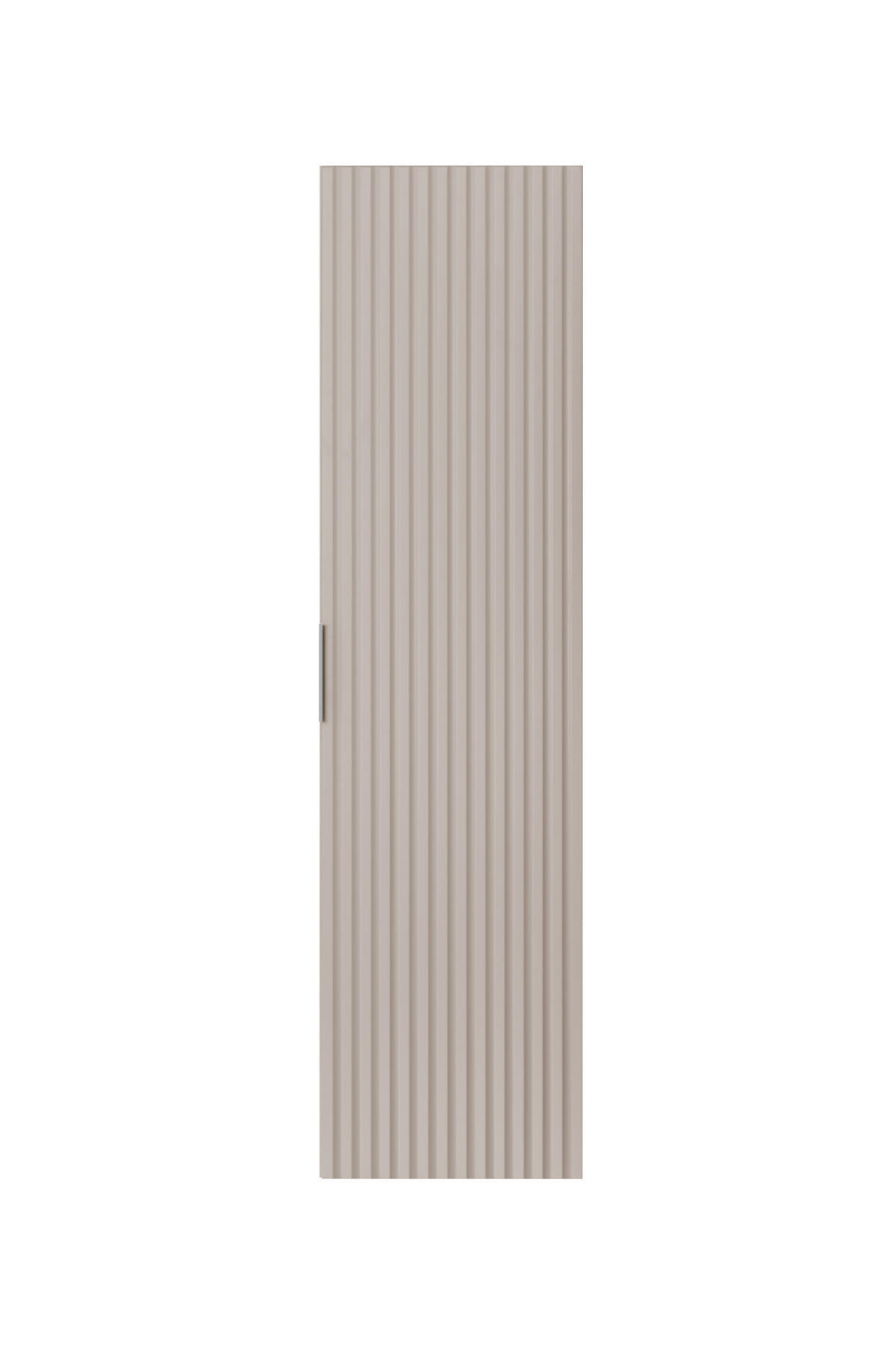 BADEZIMMERSCHRANK, Kaschmir, 35 x 136 x 27 cm, silberner Griff - Kaschmir/Silberfarben, Holzwerkstoff (35/136/27cm) - 3XE LIVING