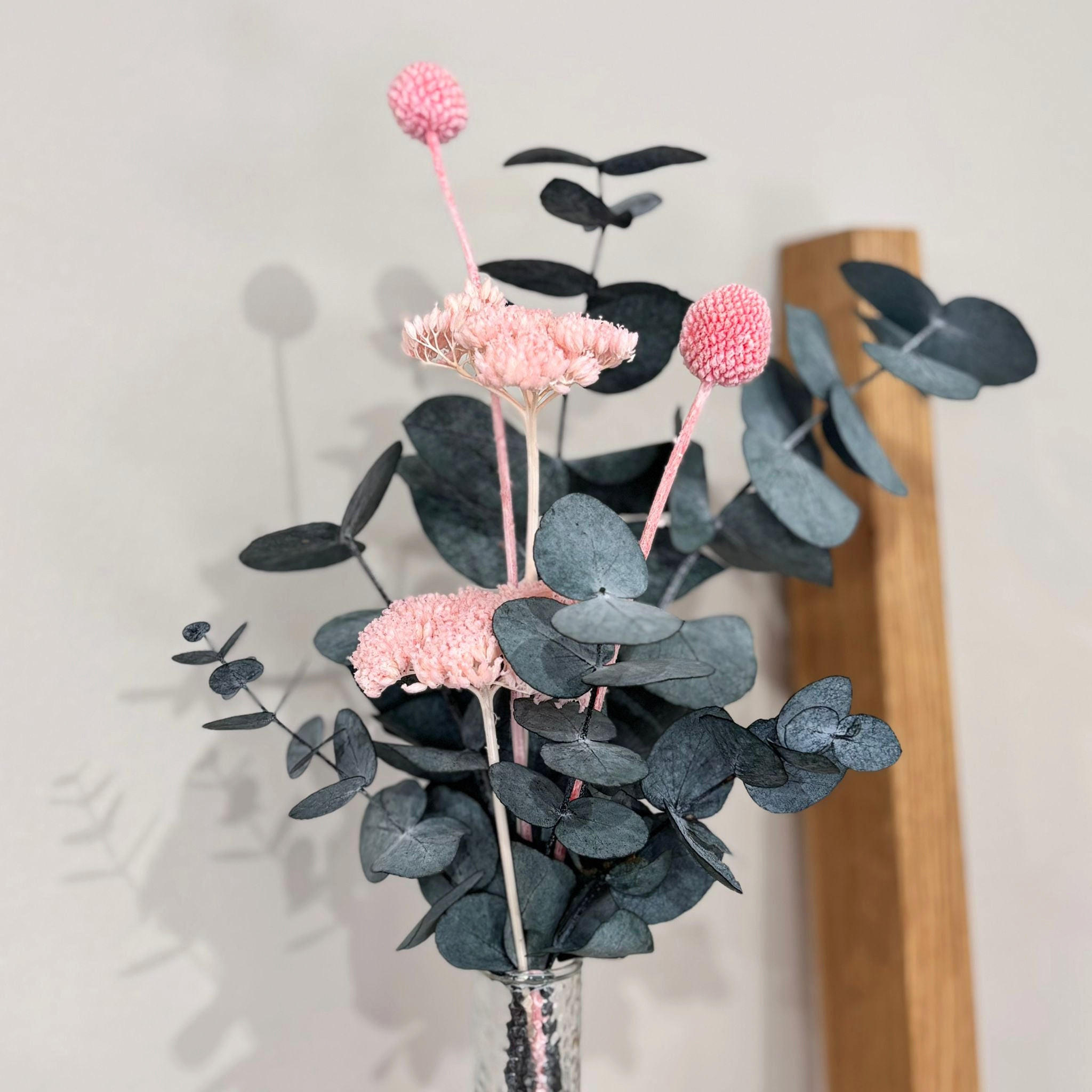 MINI Trockenblumenstrauß Pop of Color - rosa - rosa - Rosa, Naturmaterialien (25cm) - Lykke & You