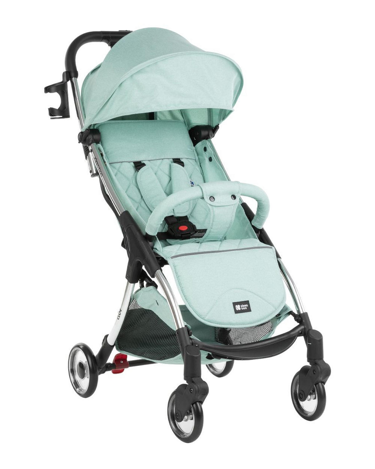 BUGGY Cloe bis 22 kg grün Aluminiumrahmen faltbar Getränkehalter - Pastellgrün, Metall (72/43/102cm) - Kikka boo