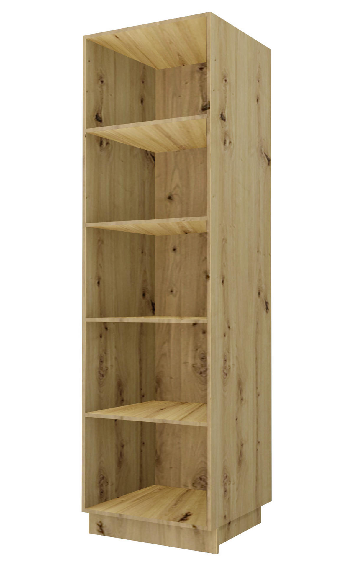 GESCHIRRSCHRANK Kvantum D14/DP/60/207 Beige Matt / Eiche Artisan Matt 60 / 59 / 207cm - Beige/Eiche Artisan, Holz/Holzwerkstoff (60/207/59cm) - Feldmann-Wohnen