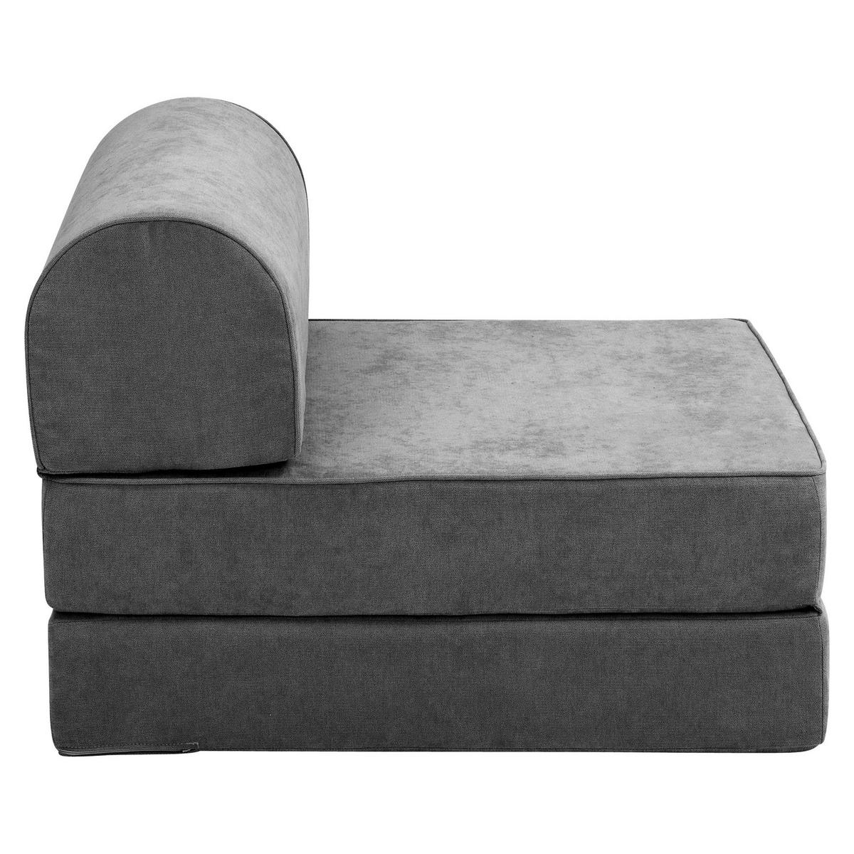 FALTSESSEL Katusha Flachgewebe anthrazit - Anthrazit, Kunststoff (80/57/80cm) - 58aufmkessel