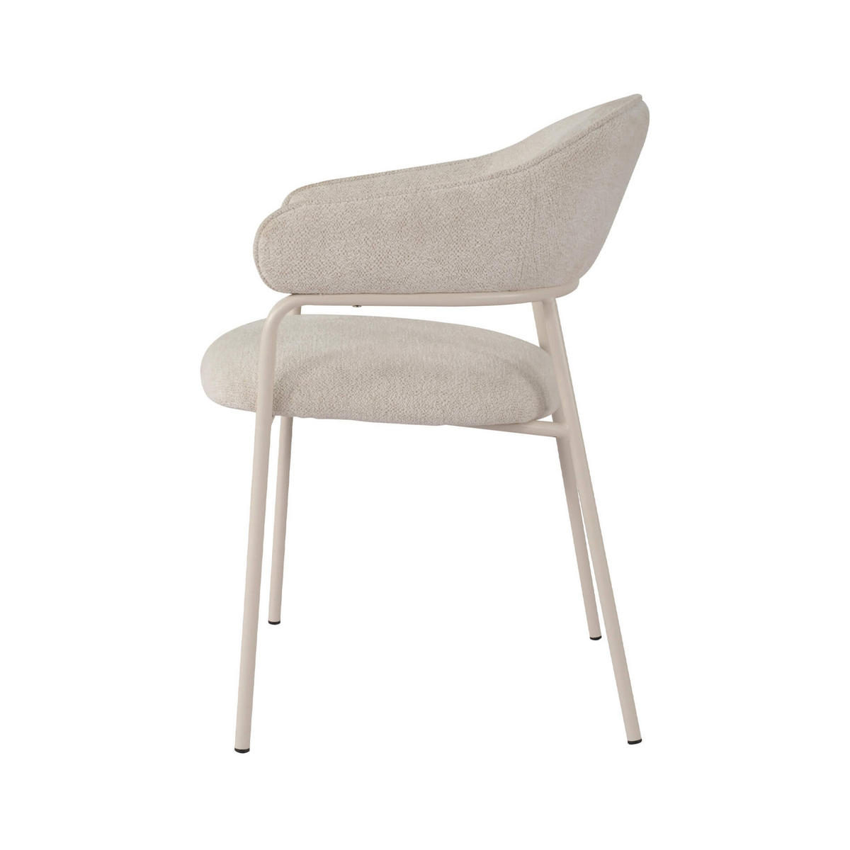 STÜHLE 2er Set Weiß 56,5/57/82,5 cm - Weiß, Textil (56.5/82.5/57cm) - Mobili Rebecca