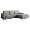 ECKSOFA Bella L, Seite: Rechts - Schwarz/Grau, Holz/Kunststoff (258/168cm) - MIRJAN24