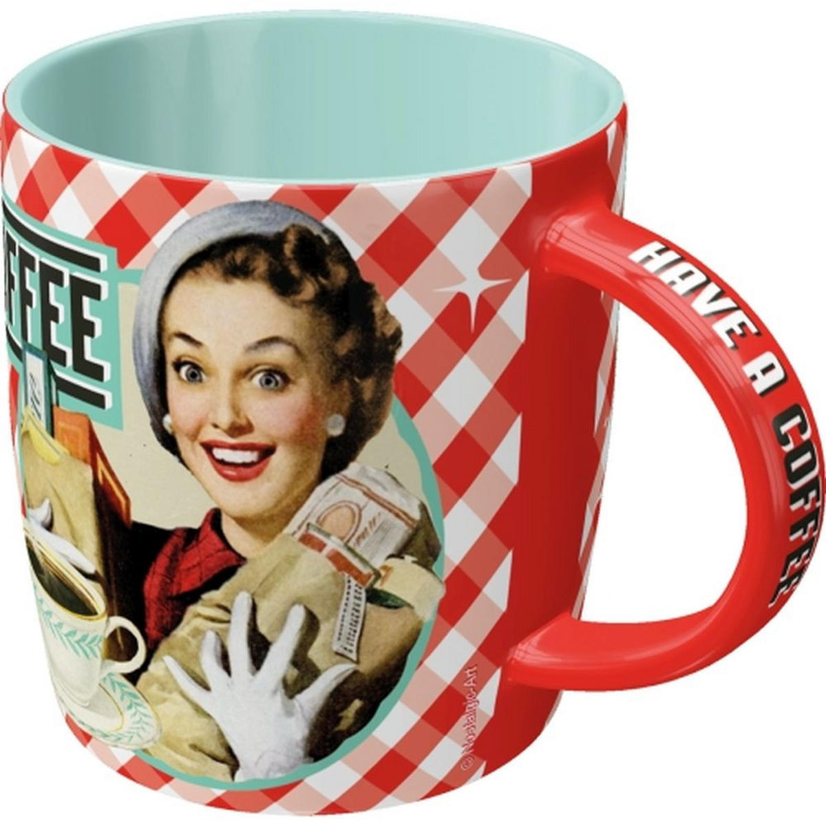 KAFFEETASSE 330 ml Say it 50's Have A Coffee - Multicolor, Keramik (0.33L) - Nostalgic-Art