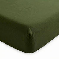 SPANNBETTLAKEN Basic Olivgrün 140x200x32 cm (Bett 135/140) - Olivgrün, Textil (140/200cm) - Happy Friday
