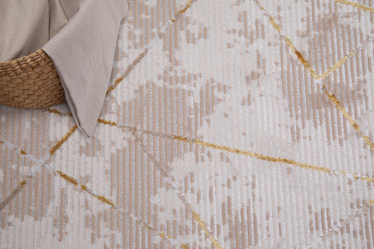 TEPPICH CRYSTAL Beige 160/220 cm - Beige, Textil (160/220cm) - Tapiso