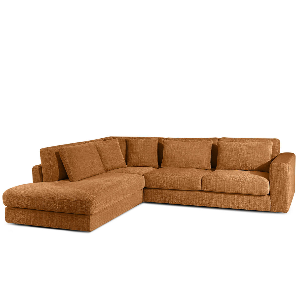 ECKSOFA links VERUS - Rot, Holz/Holzwerkstoff (297/248cm) - KONSIMO®