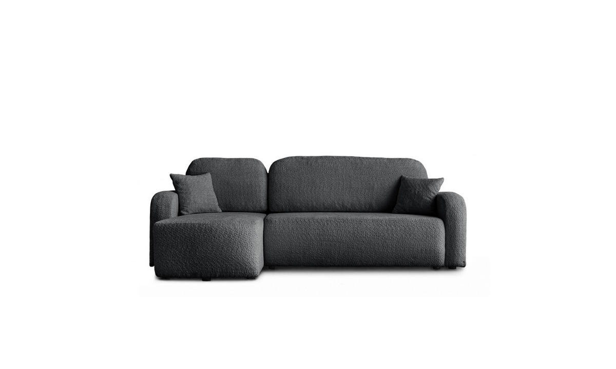 ECKSOFA PALOMA L 235/155/85 cm Coral 80 - Anthrazit, Textil (235/155cm) - Lookway