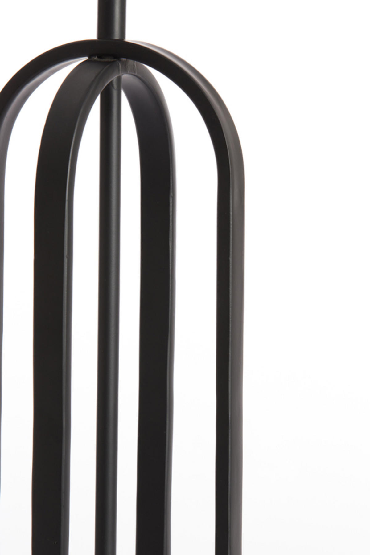 LAMPENFUSS Aster Schwarz Ø16/55 cm - Schwarz, Metall (16/16/55cm) - Light & Living