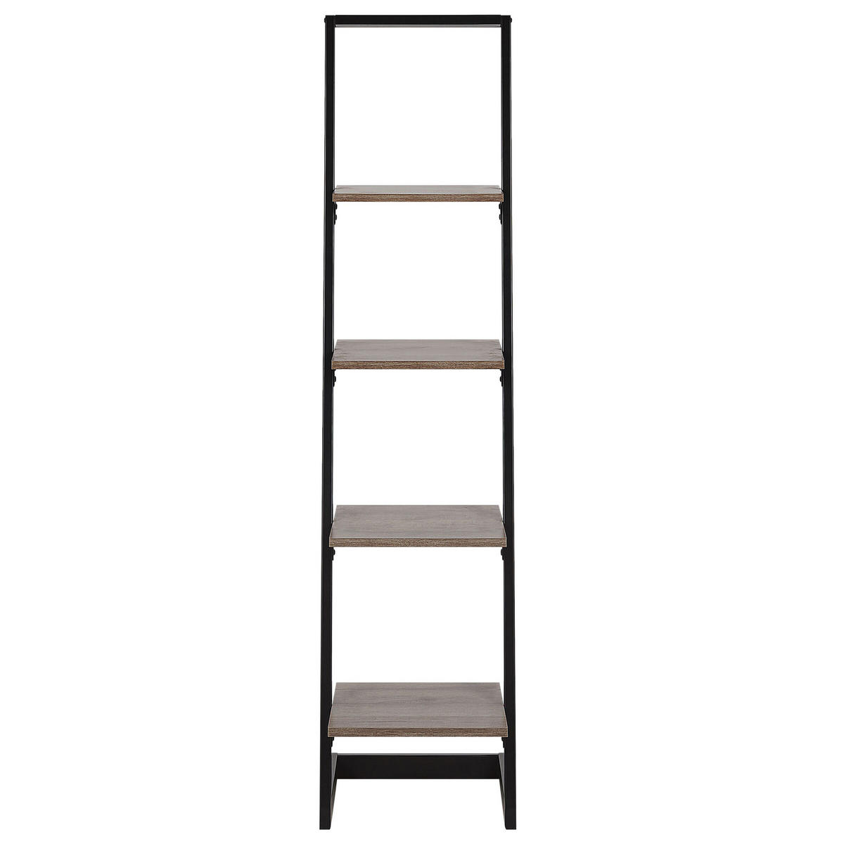 REGAL mit 4 Ebenen 143 cm Schwarz Joplin - Schwarz, Holzwerkstoff (35/143/33cm) - Beliani