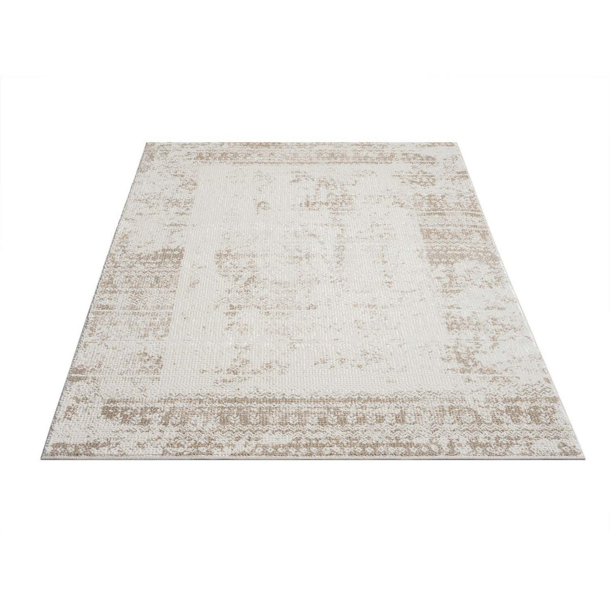KURZFLOR-TEPPICH Antik 232 Creme 120x170 cm - Creme, Textil (120/170cm) - carpet city