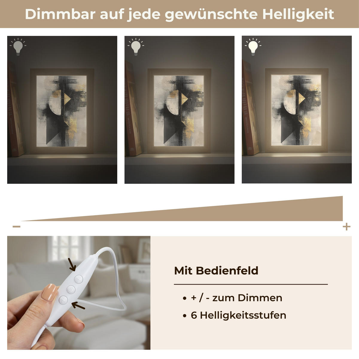 NÁSTĚNNÁ LAMPA Abstraktní - černá - barva - moderní 15x20 cm - šedá, kompozitní dřevo (15/20/8cm) - OnlyWow