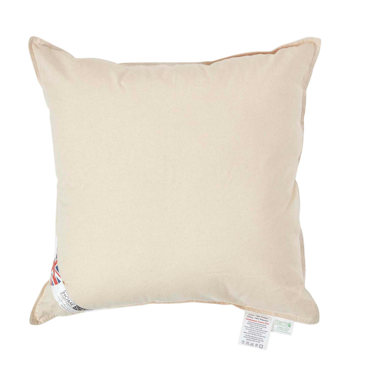 FÜLLKISSEN 45/45 cm – Bio-Baumwolle, Super-Mikrofaser-Füllung - Beige, Textil (45/45cm) - Homescapes