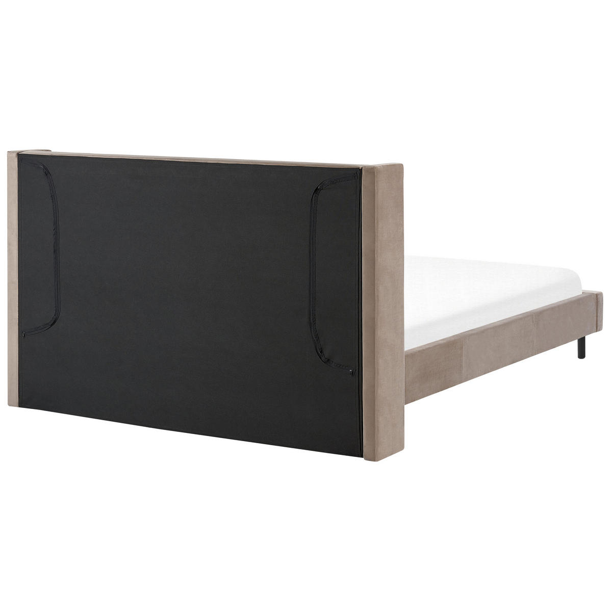 BETT mit Lattenrost 180x200 cm Beige Villette - Taupe, Textil (180/200cm) - Beliani