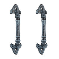 2XRETRO úchyty - sivá, kov (4.5/20/4cm) - Relaxdays